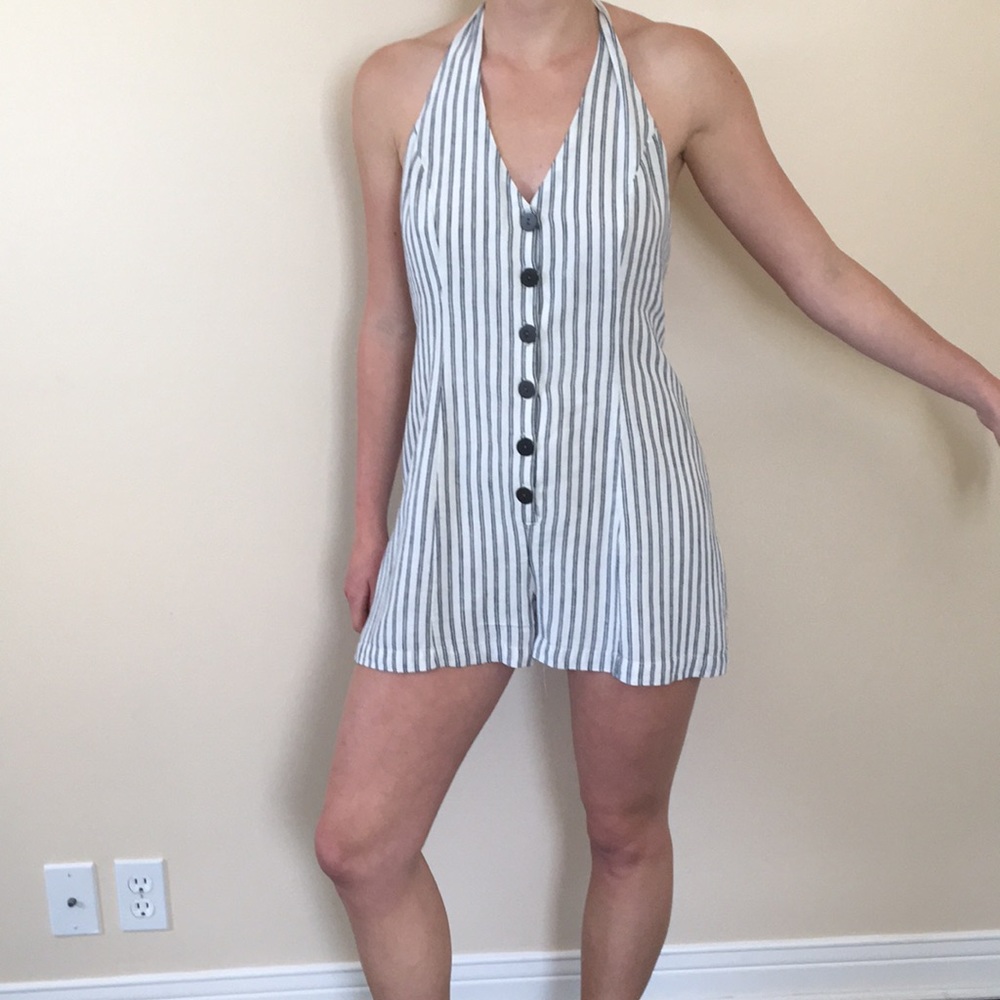 UO stripped romper